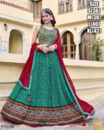 Fashionable Sequence Embroidery Work Pure Chinon Readymade Lehenga Choli Available