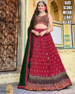 Fashionable Sequence Embroidery Work Pure Chinon Readymade Lehenga Choli Available