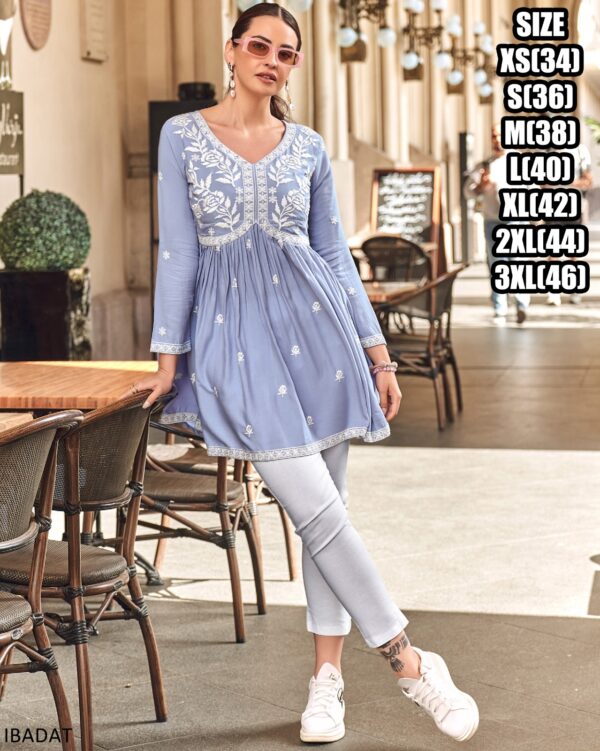 We Providing New Range Of Elegant Floral Designs And Light Colours Of Tunics