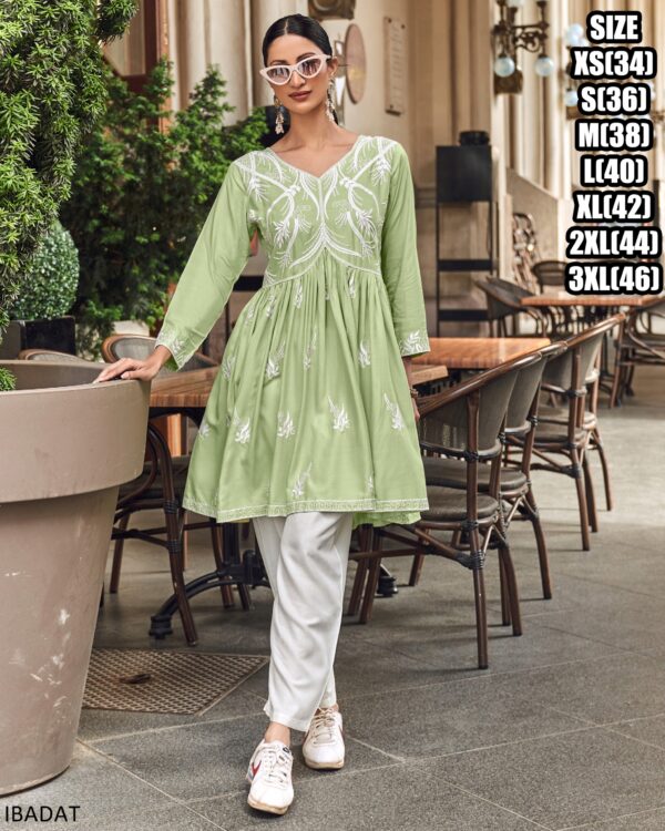 We Providing New Range Of Elegant Floral Designs And Light Colours Of Tunics