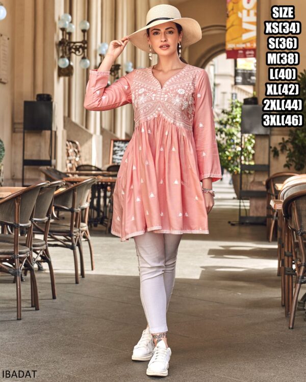 We Providing New Range Of Elegant Floral Designs And Light Colours Of Tunics