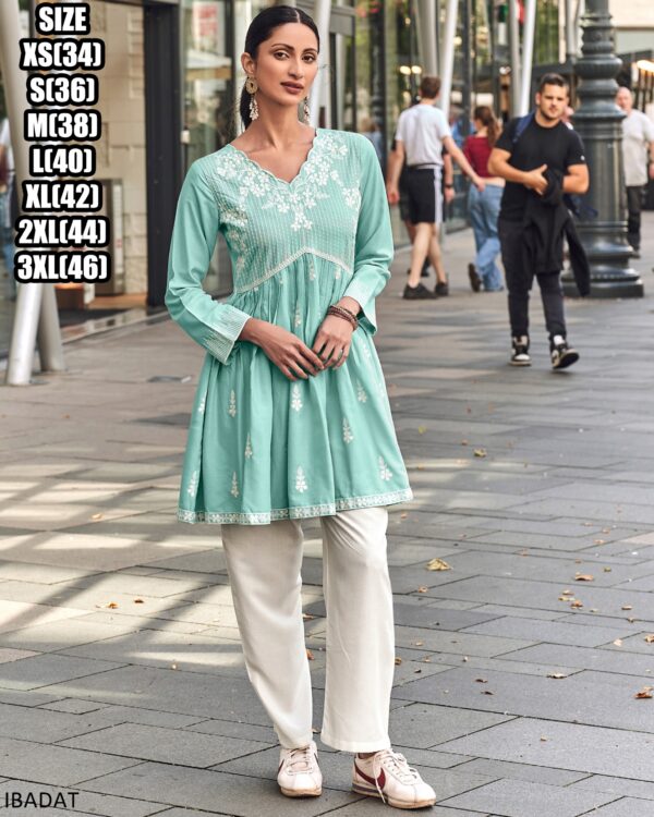We Providing New Range Of Elegant Floral Designs And Light Colours Of Tunics