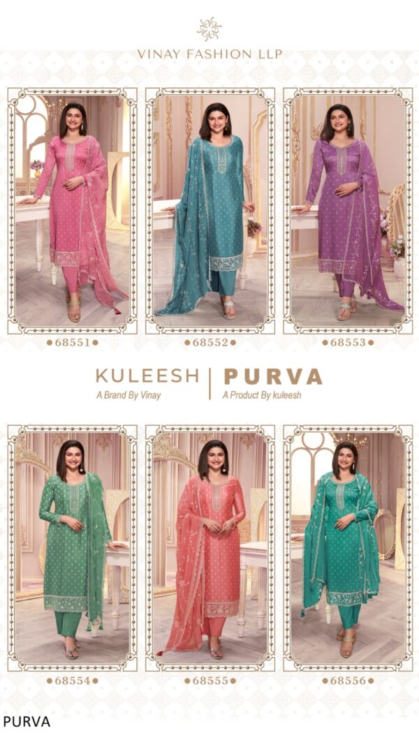 Women's Silk Georgette A-Line Thread Embroidered Salwar Suit For Festive Season