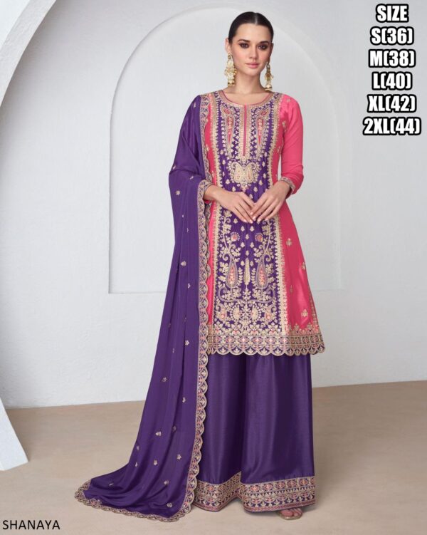 A Beautiful Outfit For Wedding Is An Embroidered Anarkali Salwar Kameez For Women