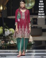 Ready To Wear Latest Designer Party Wear Outfits Kurta, Dhoti Salwar And Dupatta