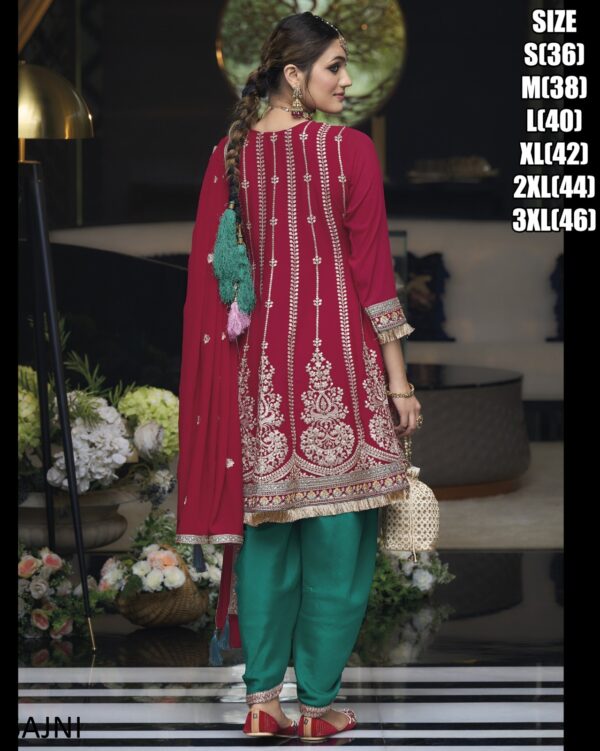 Ready To Wear Latest Designer Party Wear Outfits Kurta, Dhoti Salwar And Dupatta