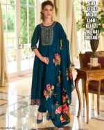 Launching Cool, Comfortable And Attractive Vichitra Silk Kurti Set Which Is Beautifully Decorated With Hand Work