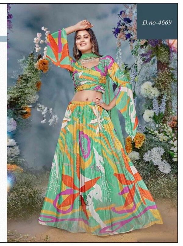 This Stunning Stitched And Beautifully Crafted Blouse, Flowy Lehenga With Dupatta For Elegant Parties