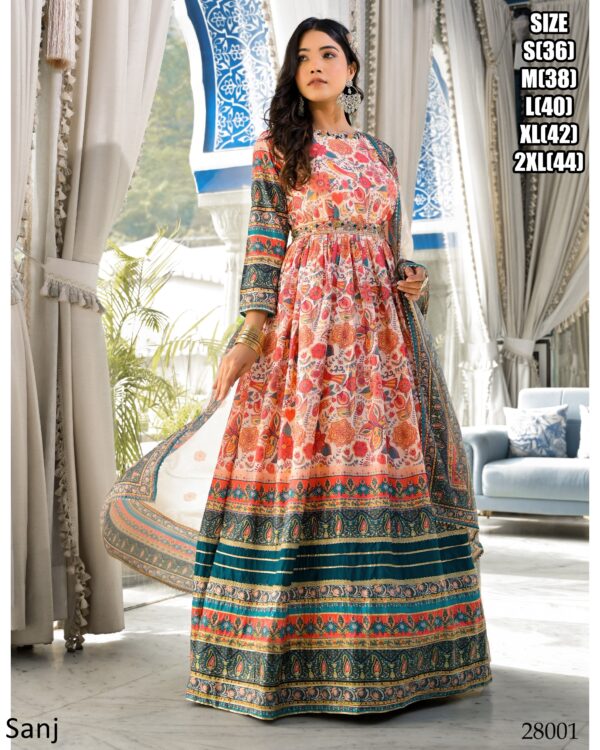 The Finest Collection Of Women's Party Wear Designer Ethnic Gown Dresses 2024
