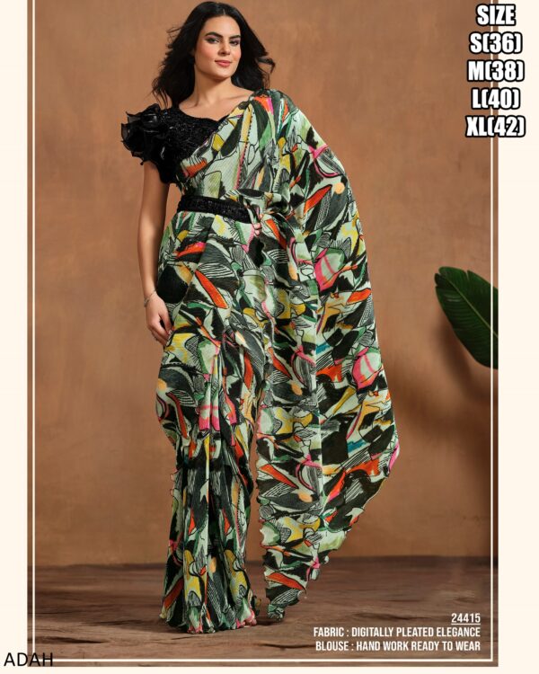 Presenting Ready To Wear Saree With Stitched Heavy Blouse (One Minute Sarees)