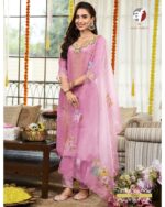 This Festival Season's Elevate Your Wardrobe With Stylish And Pure Tissue Shimmer Kurti Pant Sets