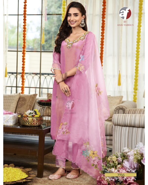 This Festival Season's Elevate Your Wardrobe With Stylish And Pure Tissue Shimmer Kurti Pant Sets