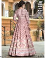 Captivating Multi Colours Of Digital Printed Dola Silk Event Wear Gown With Dupatta