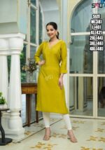 Our New Arrivals Casual Rayon Kurti Dresses With Intricate Printed With Hand Work