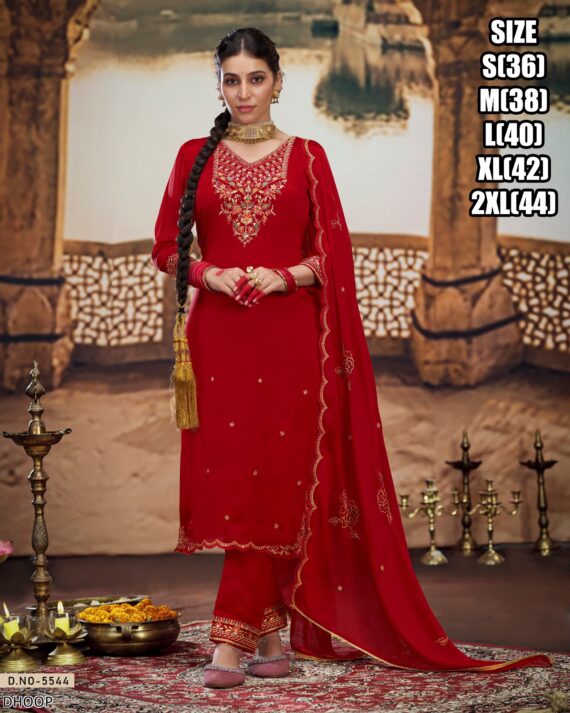 Enhance Your Beauty With This Beautified Khatli Hand Work Satin Crepe Kurti Pant Sets