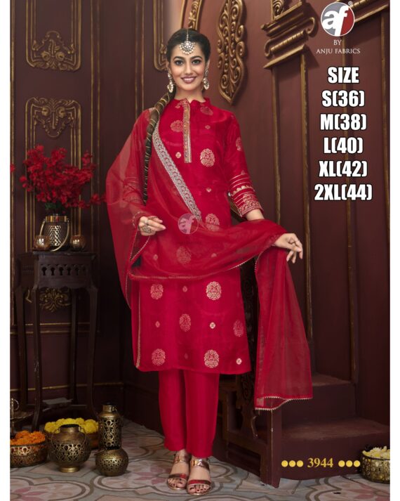 Enhance Your Wardrobe With Our Stitched Dola Silk Elegant And Fabulous Kurti Paired With Dupatta