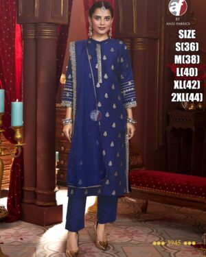 Enhance Your Wardrobe With Our Stitched Dola Silk Elegant And Fabulous Kurti Paired With Dupatta