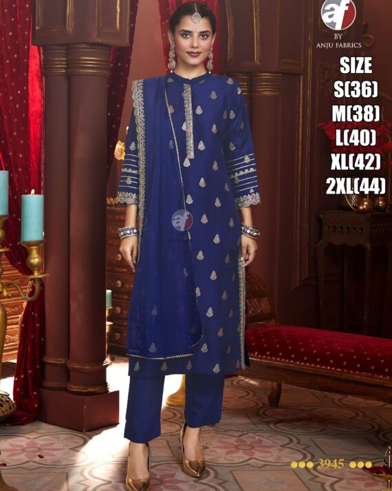 Enhance Your Wardrobe With Our Stitched Dola Silk Elegant And Fabulous Kurti Paired With Dupatta