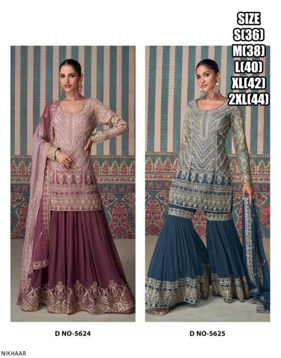 Celebrating Traditions And Style With Festive Wear Our Three Piece Readymade Georgette Sharara Suits