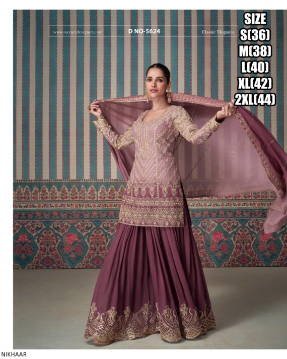 Celebrating Traditions And Style With Festive Wear Our Three Piece Readymade Georgette Sharara Suits