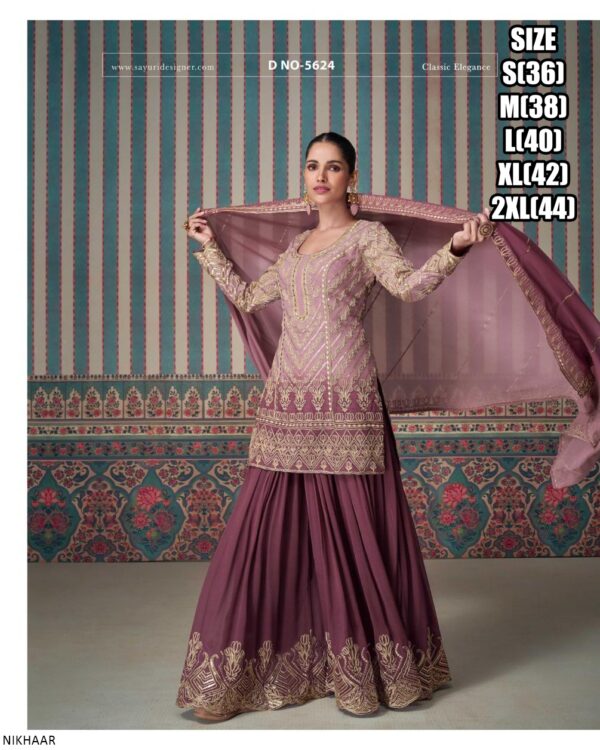 Celebrating Traditions And Style With Festive Wear Our Three Piece Readymade Georgette Sharara Suits