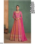 This Stunning Embroidered Georgette Gown Suit Is The Perfect Wear For Weddings