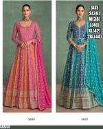 This Stunning Embroidered Georgette Gown Suit Is The Perfect Wear For Weddings