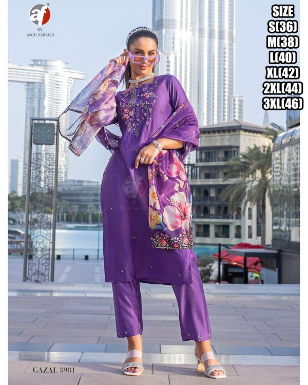 If You Are Looking For Something Comfortable As Well As Beautiful Then This Elegant Viscose Kurti Pant Pairs
