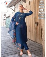 If You Are Looking For Something Comfortable As Well As Beautiful Then This Elegant Viscose Kurti Pant Pairs