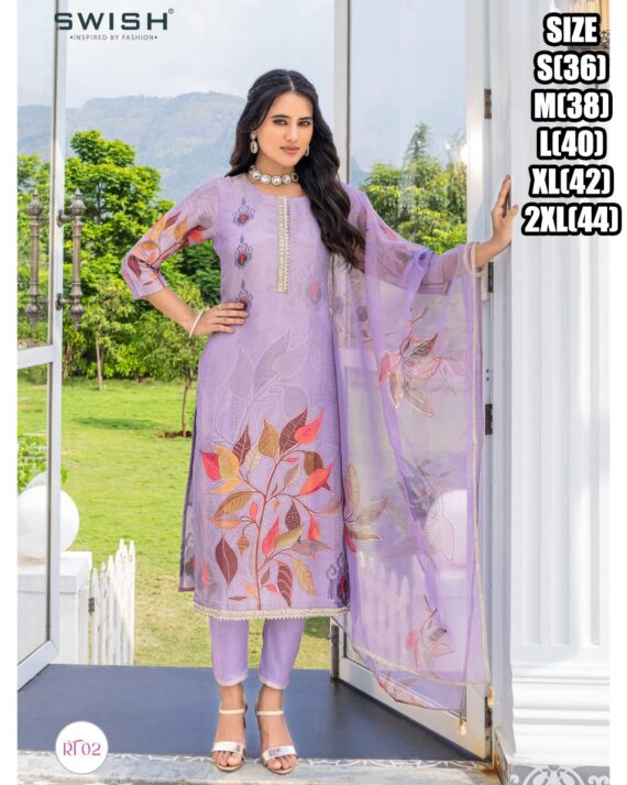 Ethnicrang Present The Fantastic Collections Of Digital Printed Kurti Pant Dupatta Sets