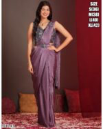 Glam Up In Minutes With Ethnicrang's Stunning Ready To Wear Saree With Blouse (One Minute Sarees)