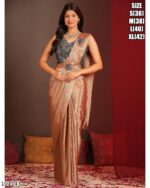 Glam Up In Minutes With Ethnicrang's Stunning Ready To Wear Saree With Blouse (One Minute Sarees)