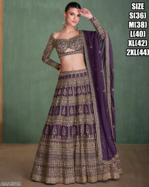This Stunning Embroidery Worked Lehenga Cholis Are Perfect Attire For Women's Wedding Function