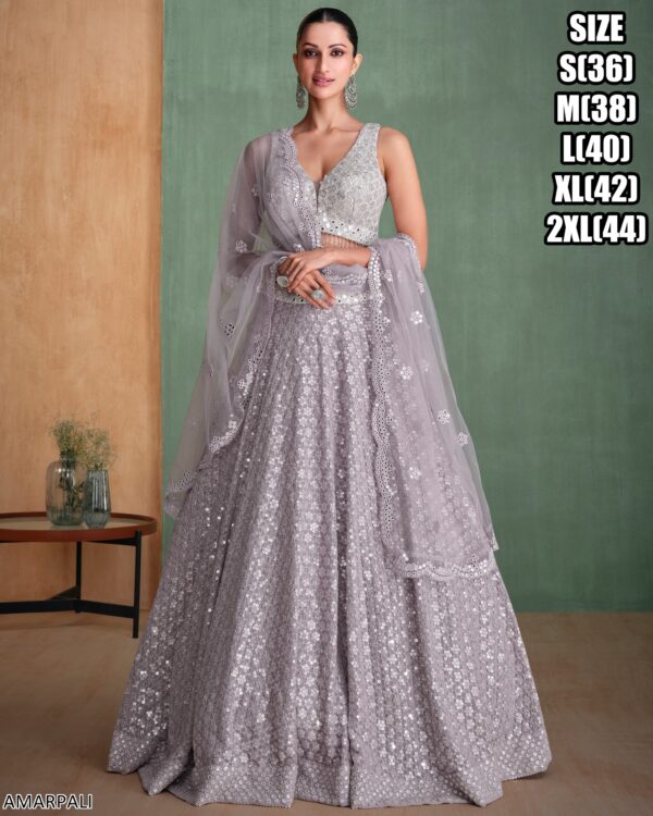 This Stunning Embroidery Worked Lehenga Cholis Are Perfect Attire For Women's Wedding Function