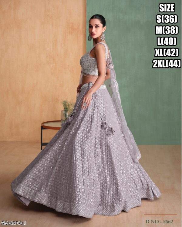 This Stunning Embroidery Worked Lehenga Cholis Are Perfect Attire For Women's Wedding Function