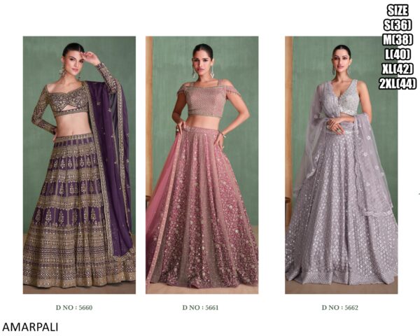 This Stunning Embroidery Worked Lehenga Cholis Are Perfect Attire For Women's Wedding Function