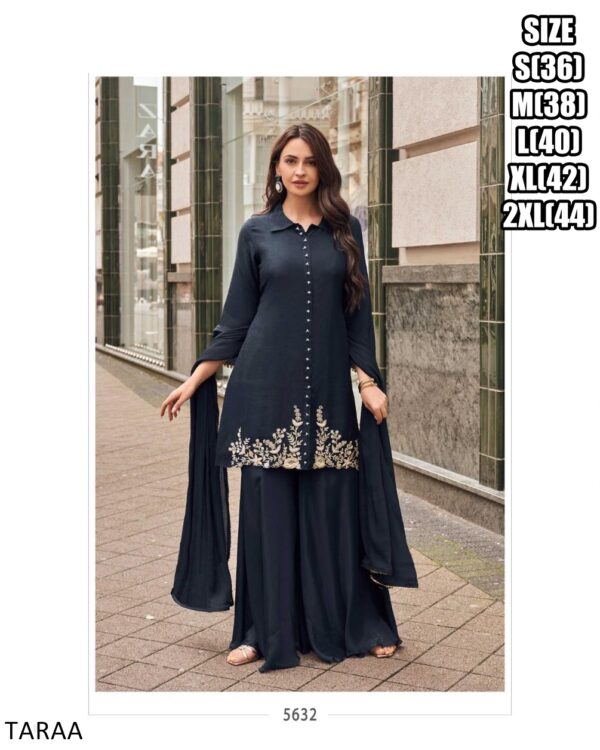 Launching Any Ceremony Wear Women's Ethnic Top Plazo And Dupatta Set