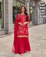 Launching Any Ceremony Wear Women's Ethnic Top Plazo And Dupatta Set