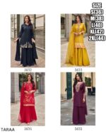 Launching Any Ceremony Wear Women's Ethnic Top Plazo And Dupatta Set