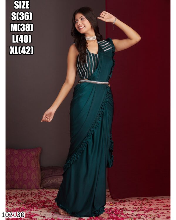 All New Party Wear Excellent Ready To Wear (One Minute Sarees) In Various Colours