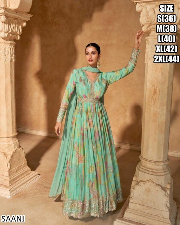 Ethnicrang Presenting Women's Party Wear Heavy Embroidered Anarkali Gown Sets