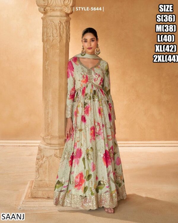 Ethnicrang Presenting Women's Party Wear Heavy Embroidered Anarkali Gown Sets