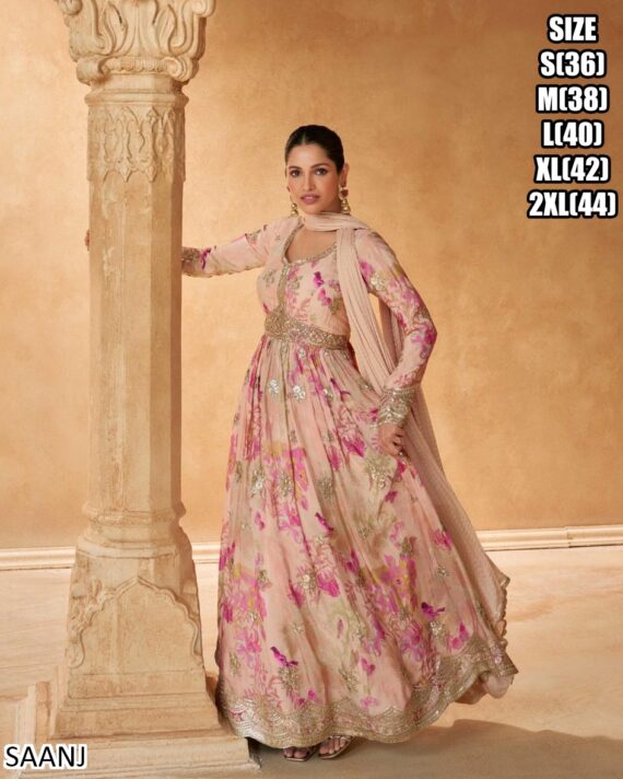 Ethnicrang Presenting Women's Party Wear Heavy Embroidered Anarkali Gown Sets