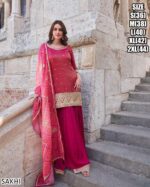 Buy Trendy And Fabulous Women's Wear Embroidered Top And Plazo With Dupatta