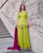 Buy Trendy And Fabulous Women's Wear Embroidered Top And Plazo With Dupatta