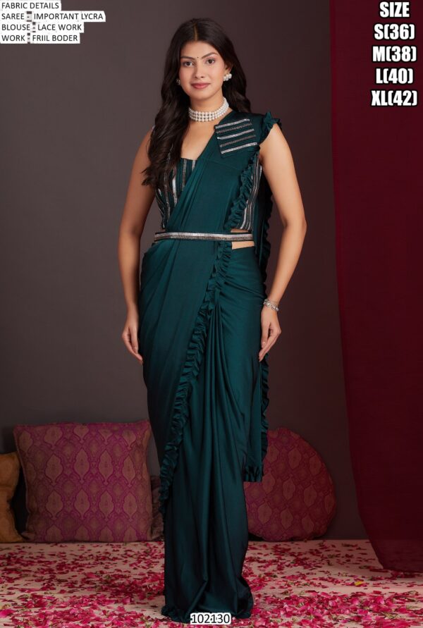 All New Party Wear Excellent Ready To Wear (One Minute Sarees) In Various Colours