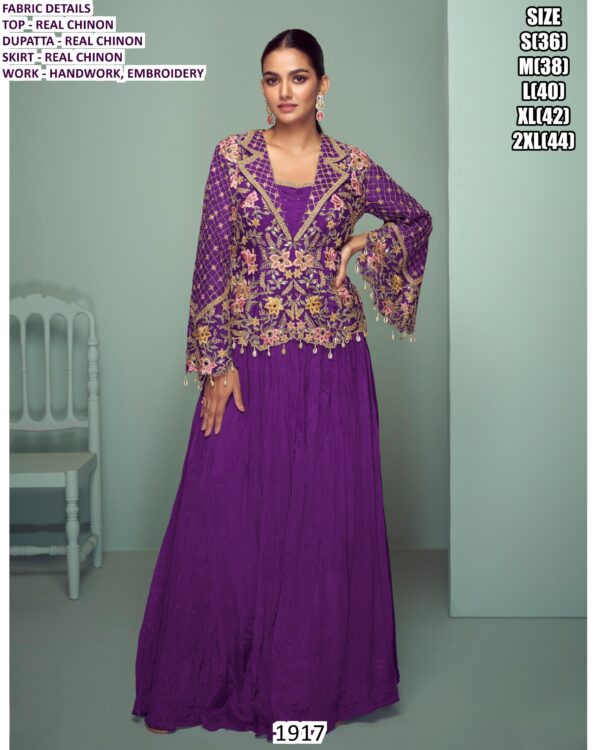 Introducing Our Exquisite Three Piece Sets, Crafted With The Finest Chinon Fabric And Embroidery Work