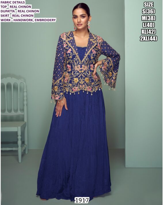 Introducing Our Exquisite Three Piece Sets, Crafted With The Finest Chinon Fabric And Embroidery Work