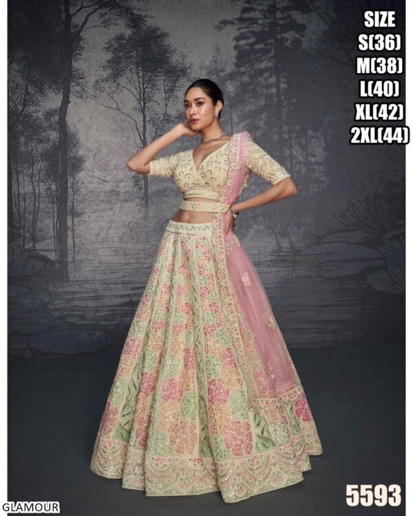 Shop The Latest Bride Lehenga And Choli For Wedding Reception With Different Patterns