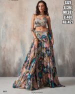 Pure Khatli Work With Sequins Designer Party Wear Lehenga Choli Sets